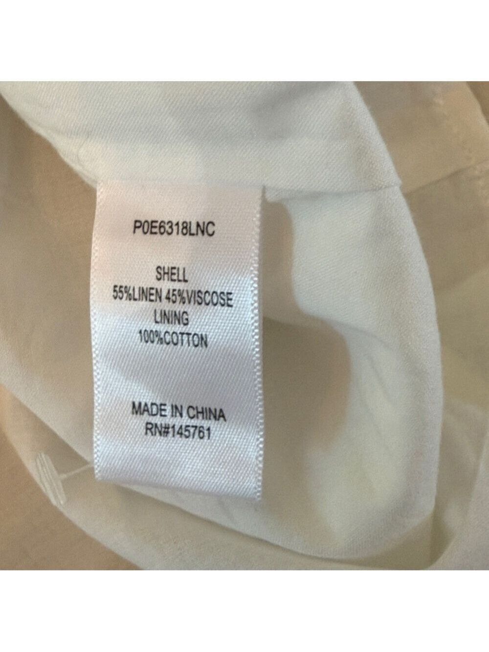 Parker Off White Linen Puff Sleeve Mini Dress Size 8 NWT Ivory - Picture 9 of 10
